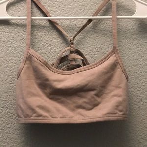 nude vs pink sports bra